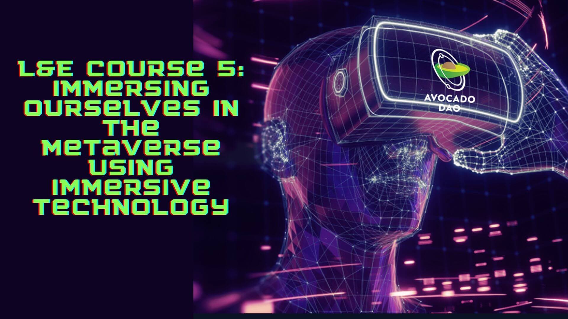 L&E Course #5: Immersing ourselves in the Metaverse using immersive technology